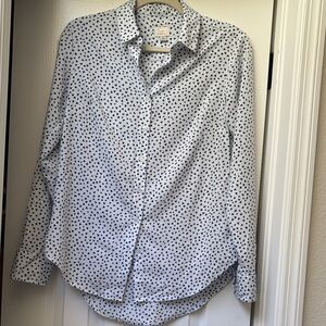 a new day Black Hearts Button Down Shirt